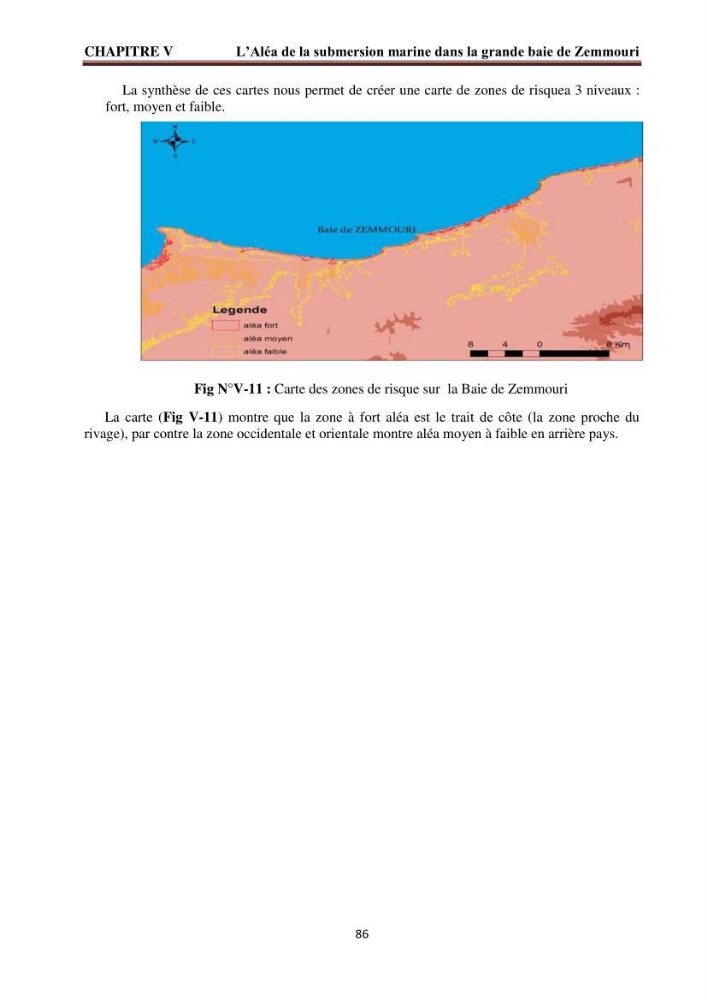 Modélisation de la dynamique et la cinématique à multi échelles du trait de côte et évaluation des zones à risques du littoral centre Algérien