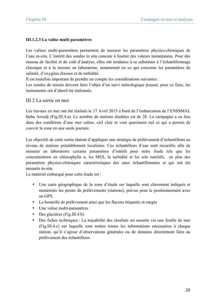 Utilisation des Systèmes d\'Information Géographiques pour le suivi des paramètres indicateurs de pollution dans la baie de Bou-Ismail