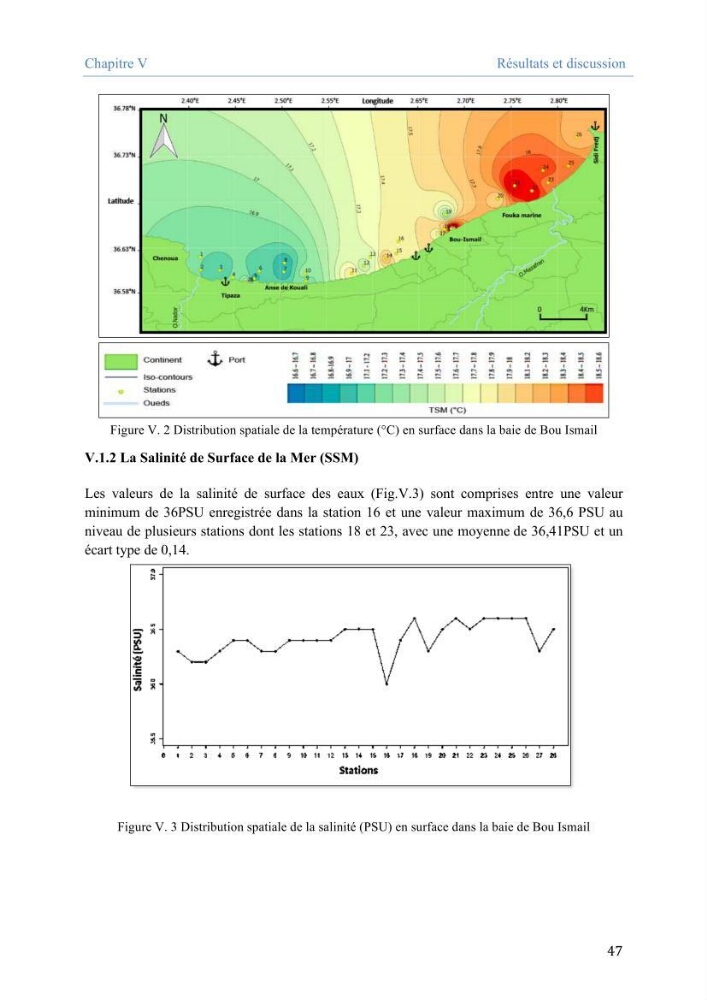 Utilisation des Systèmes d\'Information Géographiques pour le suivi des paramètres indicateurs de pollution dans la baie de Bou-Ismail