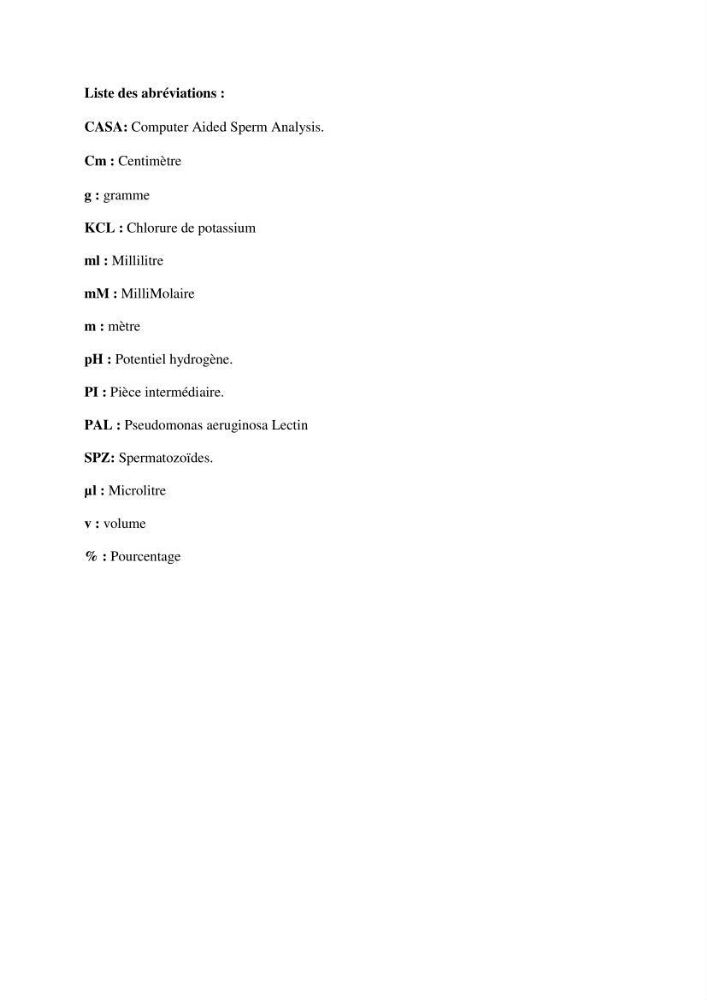 Caracterisation de la qualité du sperme chez les poissons
