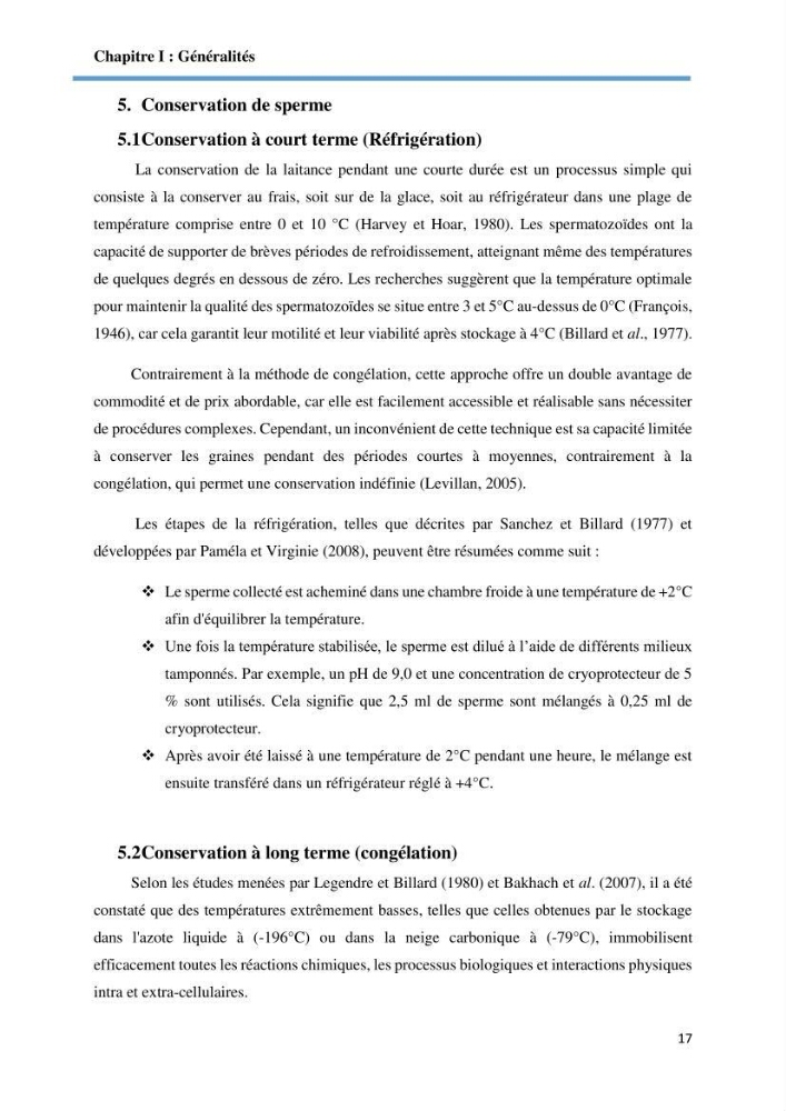 Caracterisation de la qualité du sperme chez les poissons