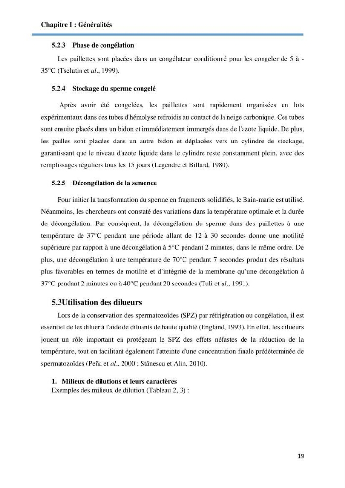 Caracterisation de la qualité du sperme chez les poissons
