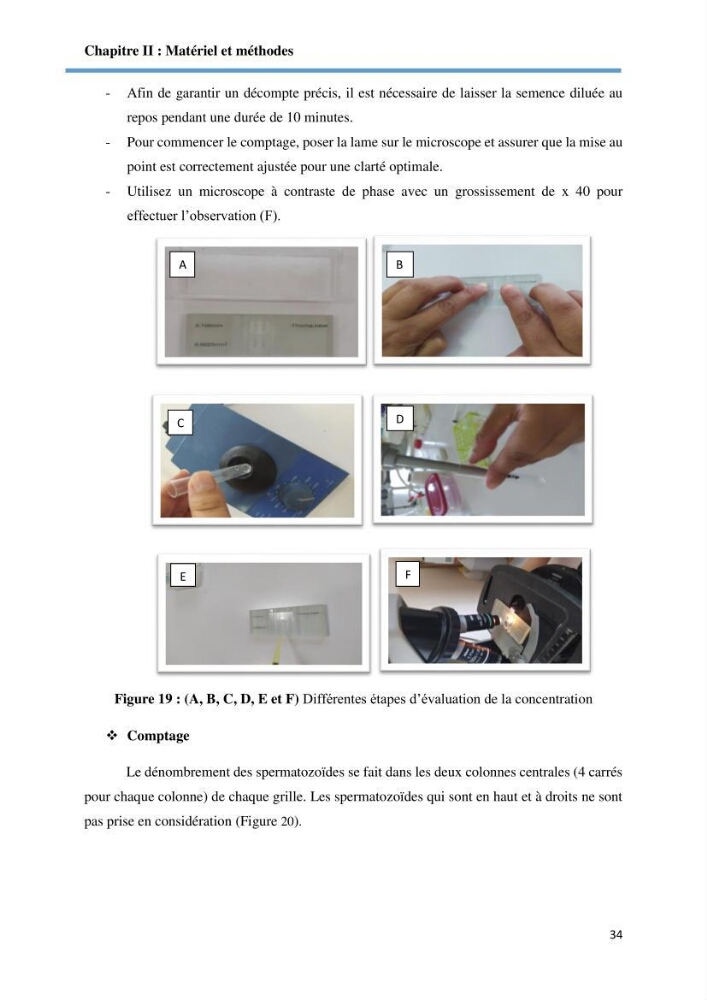 Caracterisation de la qualité du sperme chez les poissons