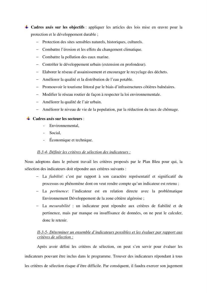 Mise en oeuvre d\'une base de données SIG pour le calcul des indicateurs de durabillité sur des communes de la zone du P.A.C. (littoral algérois)