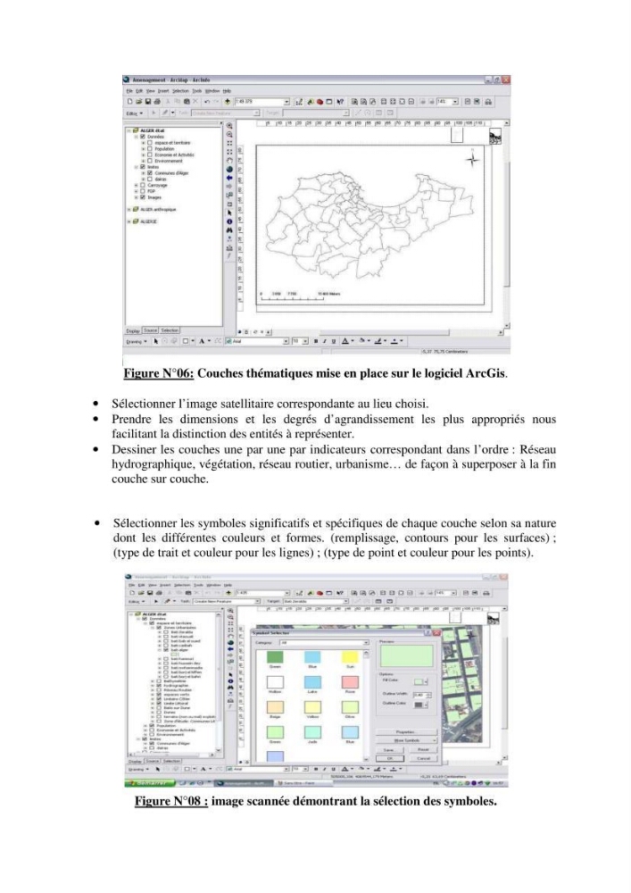 Mise en oeuvre d\'une base de données SIG pour le calcul des indicateurs de durabillité sur des communes de la zone du P.A.C. (littoral algérois)
