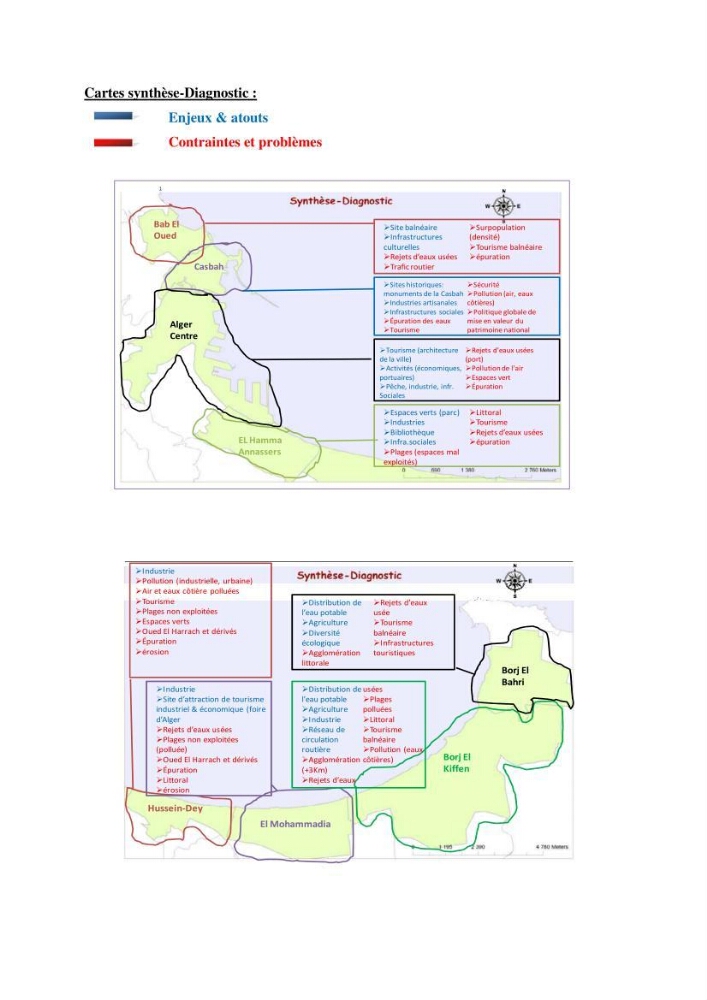 Mise en oeuvre d\'une base de données SIG pour le calcul des indicateurs de durabillité sur des communes de la zone du P.A.C. (littoral algérois)