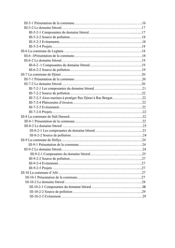 Evaluation de la mise en oeuvre de la loi n° 02-02 du 5 février 2002 relative à la protection et à la valorisation du littoral dans la wilaya de Boumerdes