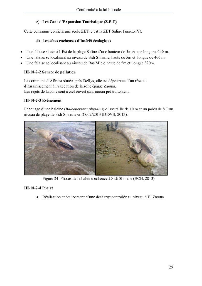 Evaluation de la mise en oeuvre de la loi n° 02-02 du 5 février 2002 relative à la protection et à la valorisation du littoral dans la wilaya de Boumerdes