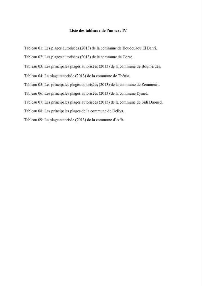 Evaluation de la mise en oeuvre de la loi n° 02-02 du 5 février 2002 relative à la protection et à la valorisation du littoral dans la wilaya de Boumerdes