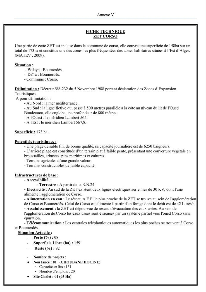 Evaluation de la mise en oeuvre de la loi n° 02-02 du 5 février 2002 relative à la protection et à la valorisation du littoral dans la wilaya de Boumerdes