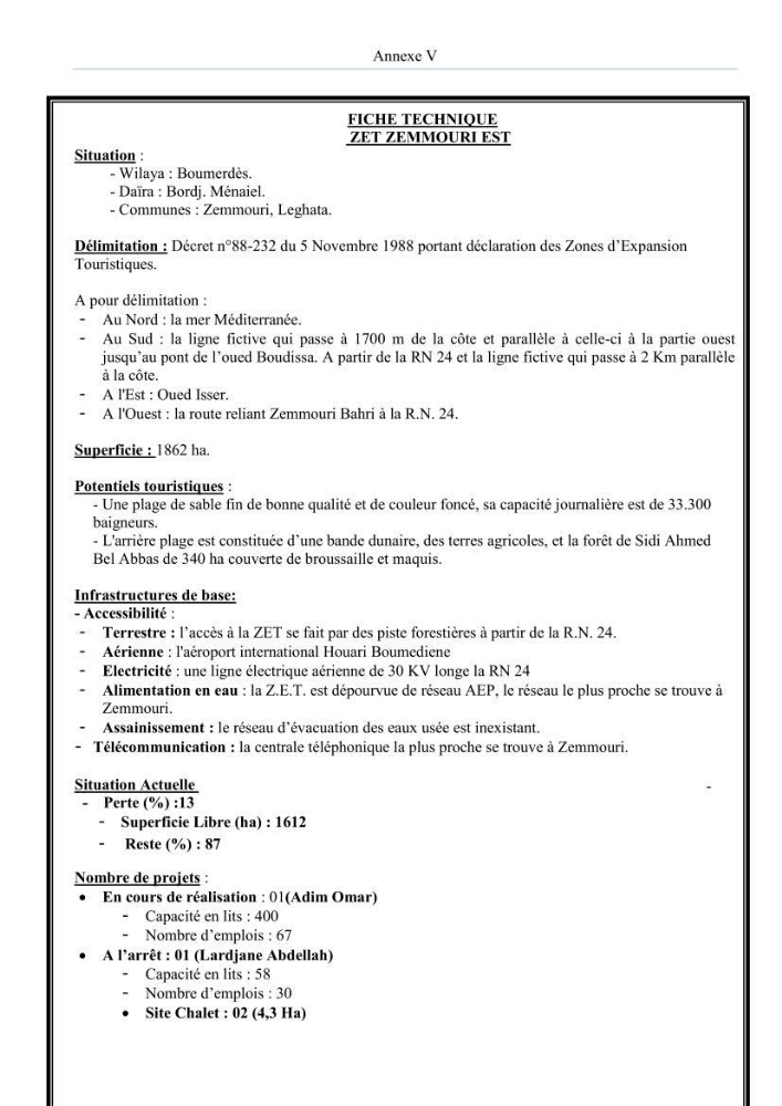 Evaluation de la mise en oeuvre de la loi n° 02-02 du 5 février 2002 relative à la protection et à la valorisation du littoral dans la wilaya de Boumerdes