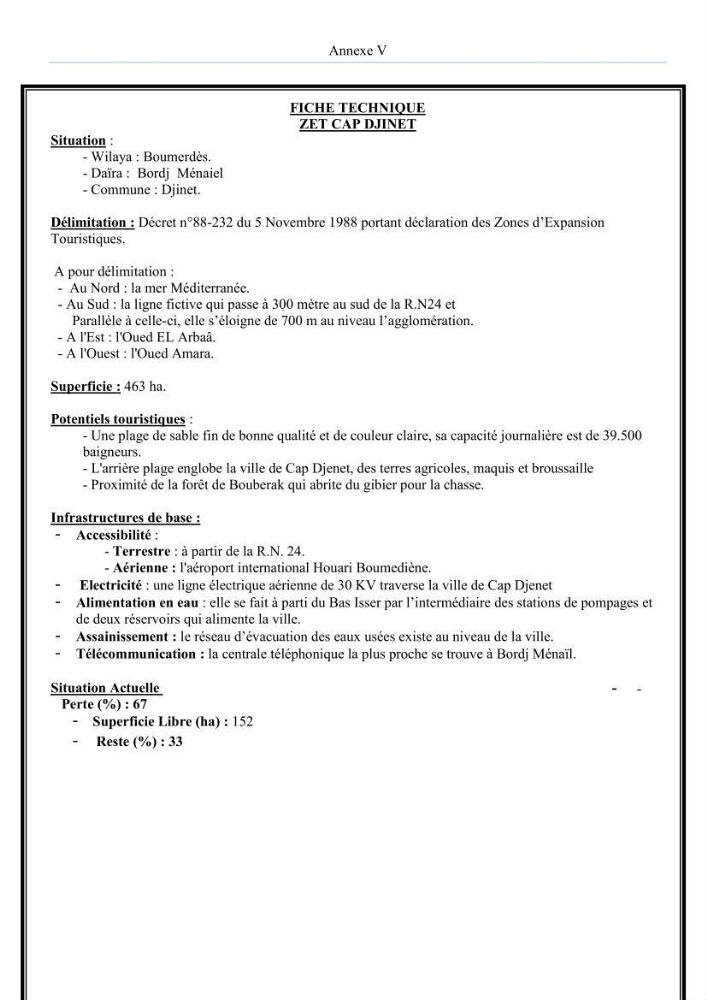 Evaluation de la mise en oeuvre de la loi n° 02-02 du 5 février 2002 relative à la protection et à la valorisation du littoral dans la wilaya de Boumerdes
