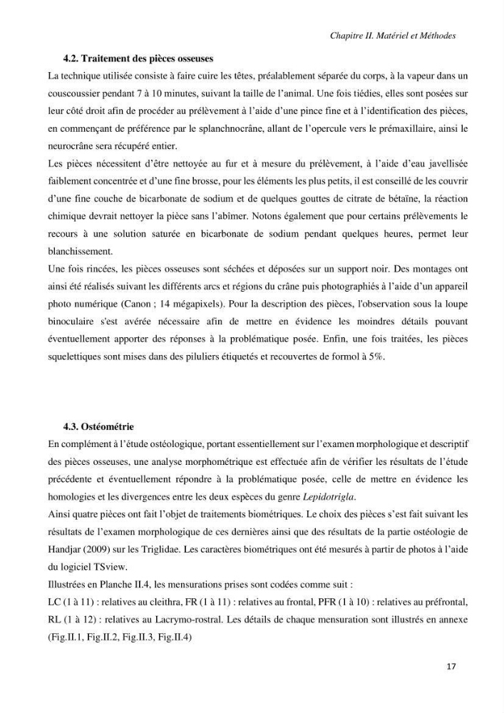 Contribution à l’étude de la systématique de la famille des Triglidae (Ostéichtyens, Actinoptérygiens) du bassin algérien
