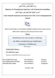 Identification des zones propices à héberger des filières conchylicoles par modélisation numérique et télédetection: