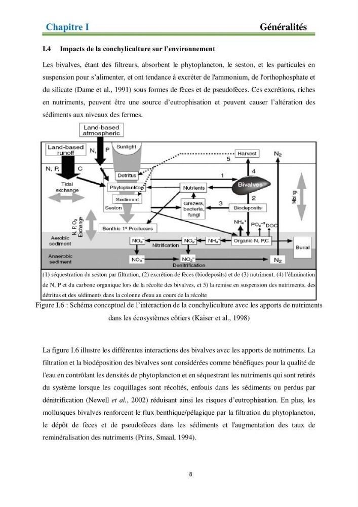 Identification des zones propices à héberger des filières conchylicoles par modélisation numérique et télédetection: