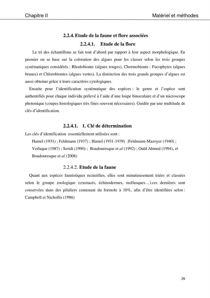 Etude d\'une chlorobionte caulerpale