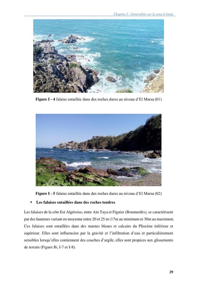 Vulnérabilités du littoral aux risques côtiers dans la baie de Zemmouri