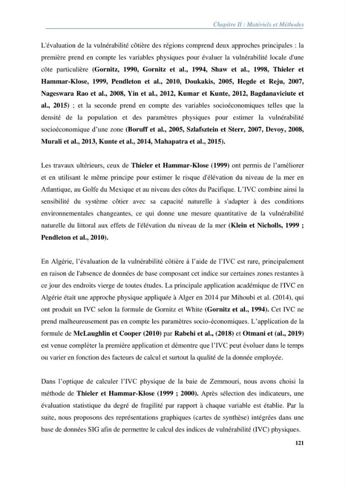 Vulnérabilités du littoral aux risques côtiers dans la baie de Zemmouri