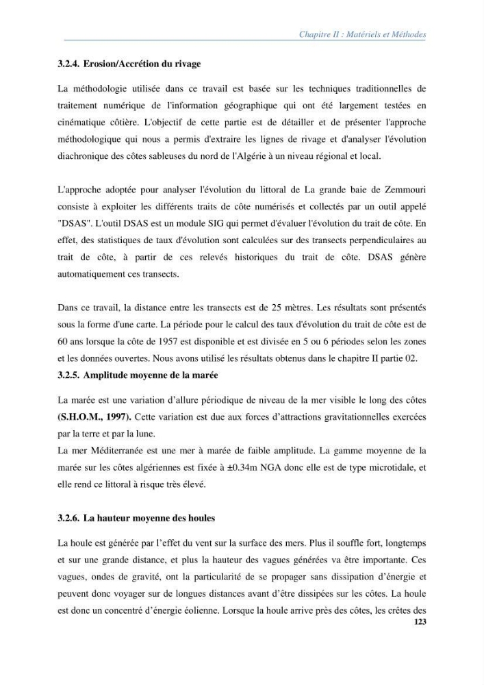 Vulnérabilités du littoral aux risques côtiers dans la baie de Zemmouri
