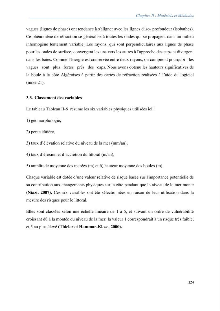 Vulnérabilités du littoral aux risques côtiers dans la baie de Zemmouri