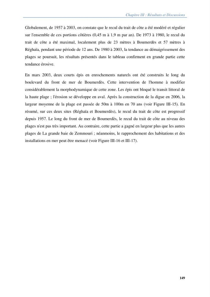 Vulnérabilités du littoral aux risques côtiers dans la baie de Zemmouri