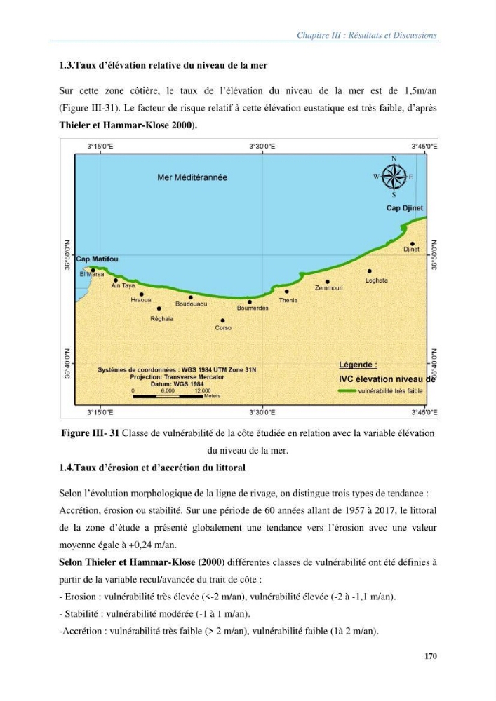 Vulnérabilités du littoral aux risques côtiers dans la baie de Zemmouri