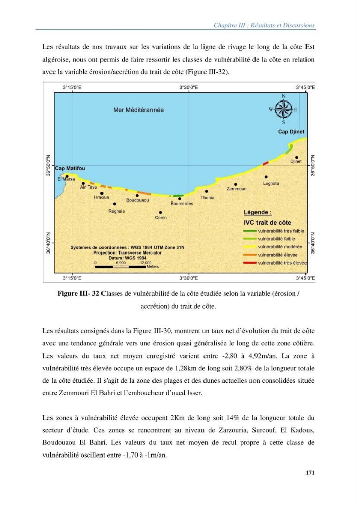 Vulnérabilités du littoral aux risques côtiers dans la baie de Zemmouri
