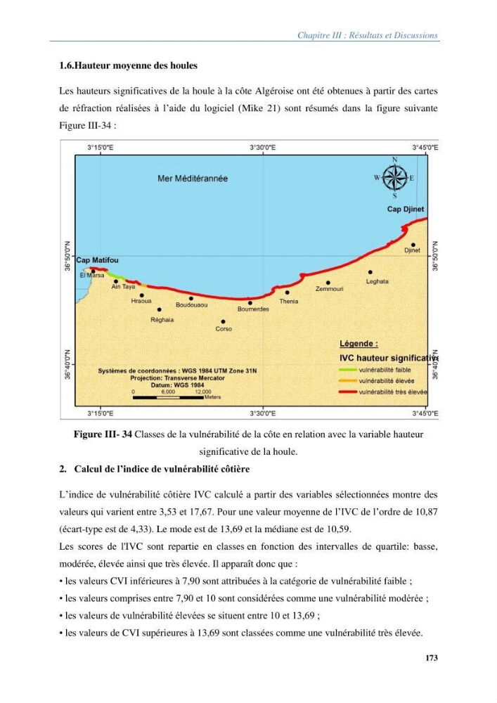 Vulnérabilités du littoral aux risques côtiers dans la baie de Zemmouri