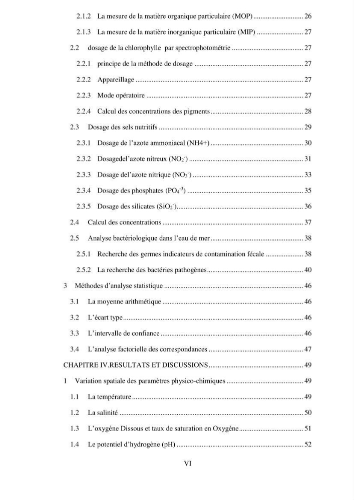 Qualité physico-chimique et bactériologique des eaux littorales : Ain Benian-Bab El Oued (Wilaya d’Alger)