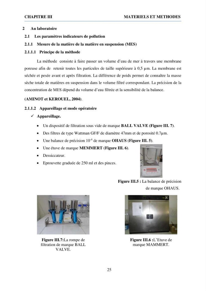 Qualité physico-chimique et bactériologique des eaux littorales : Ain Benian-Bab El Oued (Wilaya d’Alger)