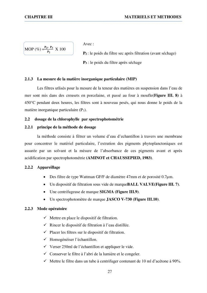 Qualité physico-chimique et bactériologique des eaux littorales : Ain Benian-Bab El Oued (Wilaya d’Alger)
