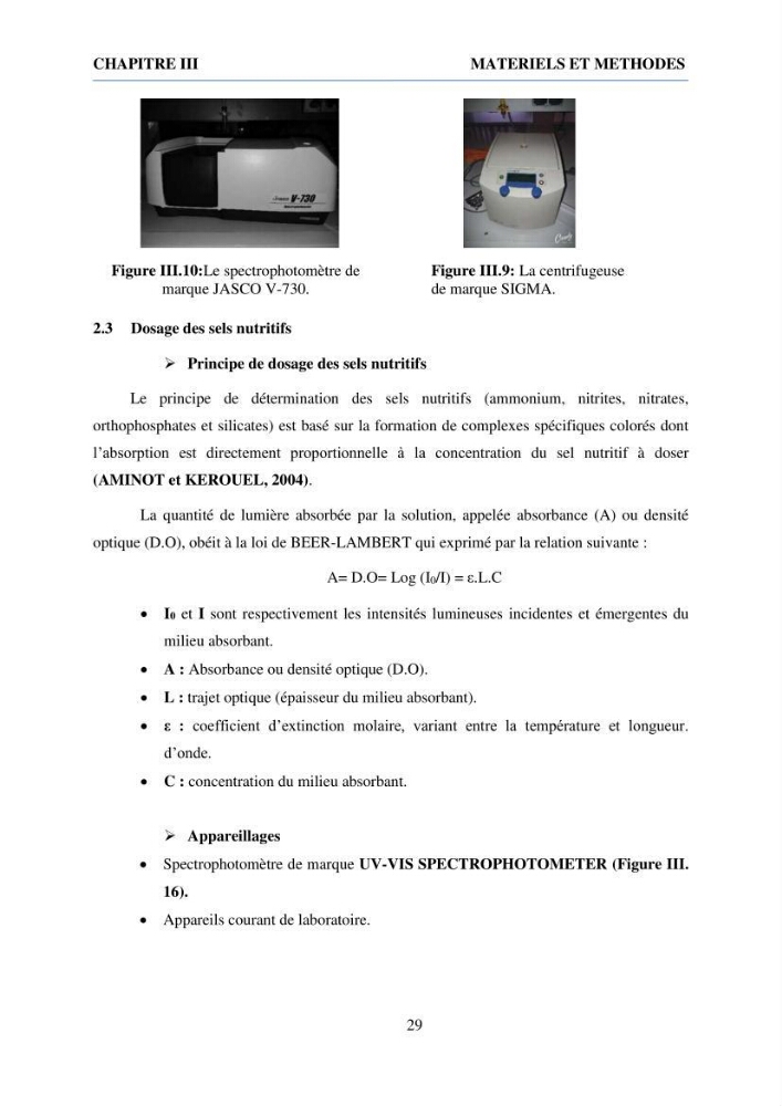 Qualité physico-chimique et bactériologique des eaux littorales : Ain Benian-Bab El Oued (Wilaya d’Alger)