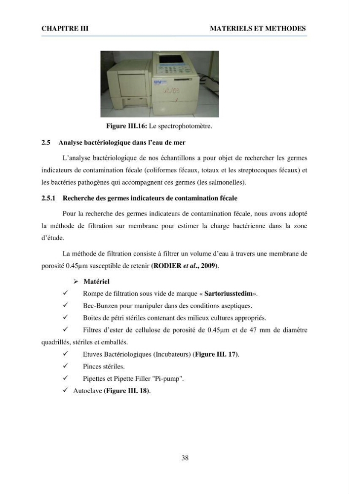 Qualité physico-chimique et bactériologique des eaux littorales : Ain Benian-Bab El Oued (Wilaya d’Alger)