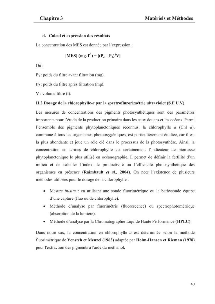 Les paramètres phtsico-chimiques et les sels nutritifs dans les eaux côtières algéroises (les baies d\'Alger, de Bou-Ismail et de Zemmouri)