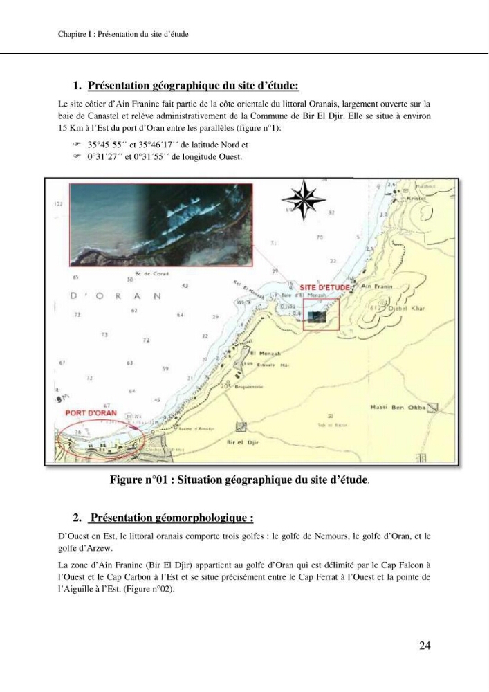 Aménagement et protection du rivage de Bir El djir-Oran: