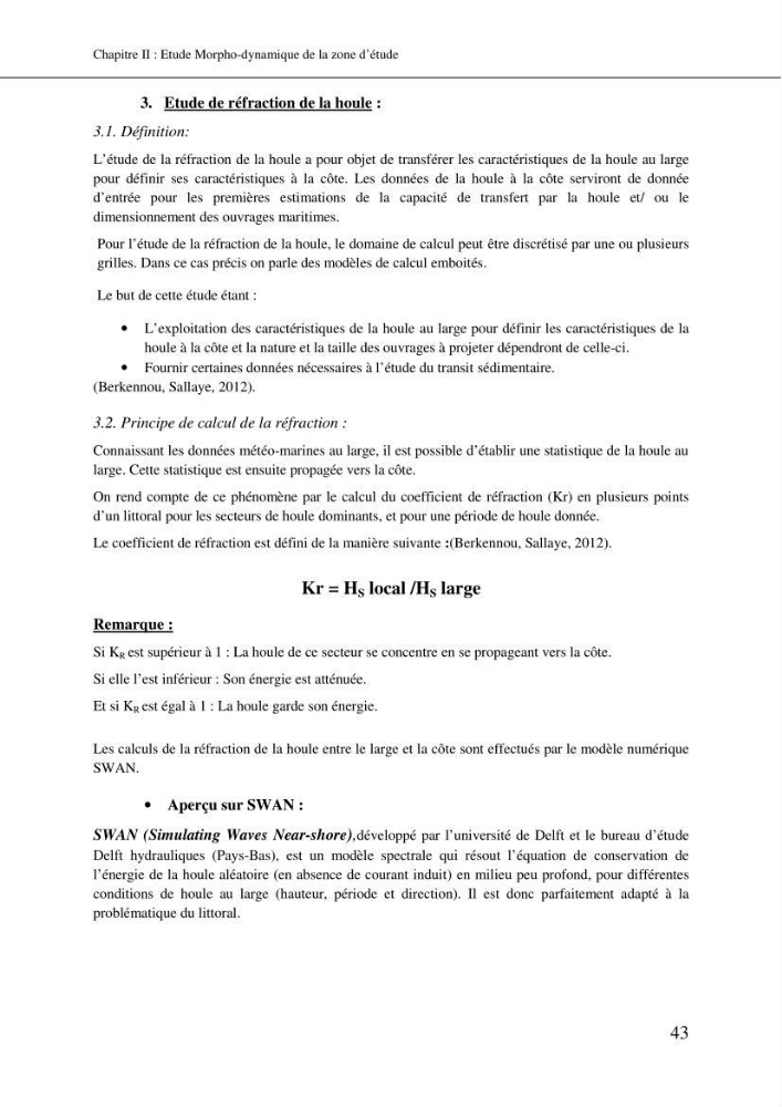 Aménagement et protection du rivage de Bir El djir-Oran: