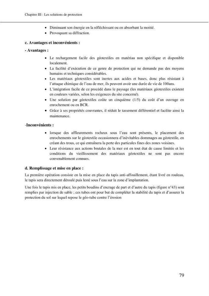 Aménagement et protection du rivage de Bir El djir-Oran: