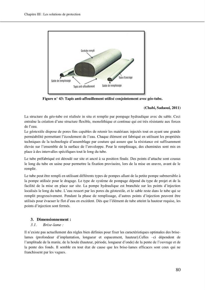 Aménagement et protection du rivage de Bir El djir-Oran: