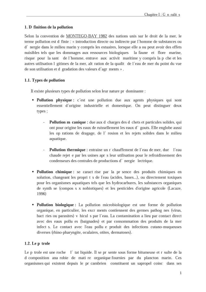 Les hydrocarbures poly aromatiques dans la baie de Bou-Ismail : surveillance et évolution de la contamination en fonction de la profondeur