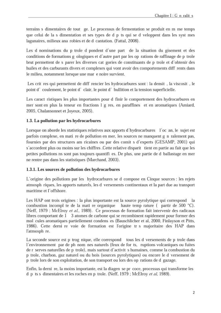 Les hydrocarbures poly aromatiques dans la baie de Bou-Ismail : surveillance et évolution de la contamination en fonction de la profondeur