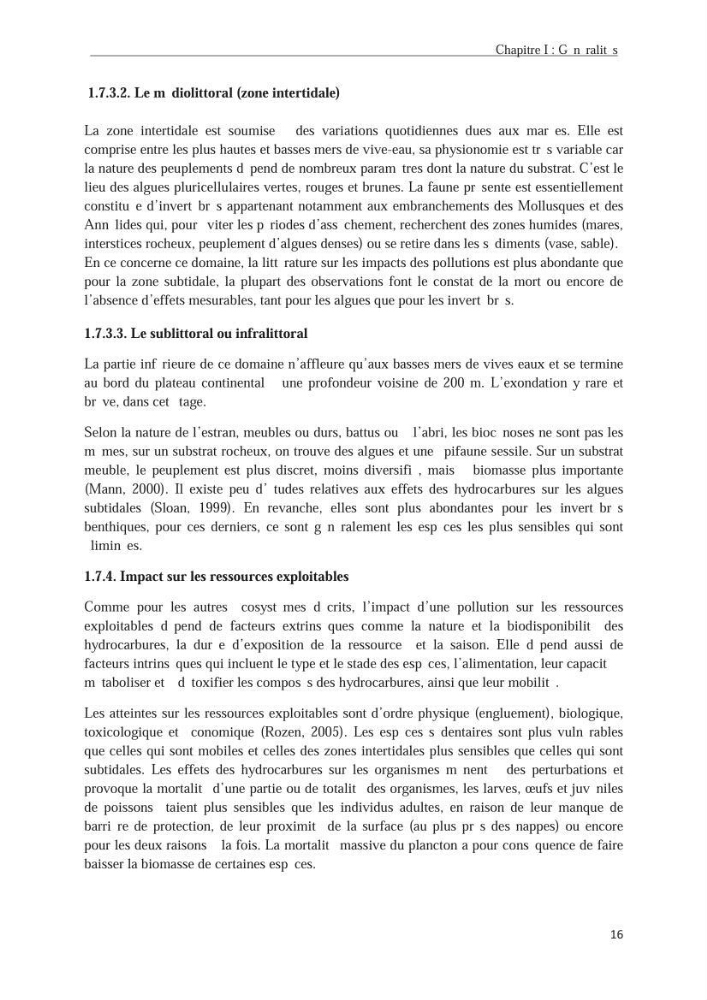 Les hydrocarbures poly aromatiques dans la baie de Bou-Ismail : surveillance et évolution de la contamination en fonction de la profondeur