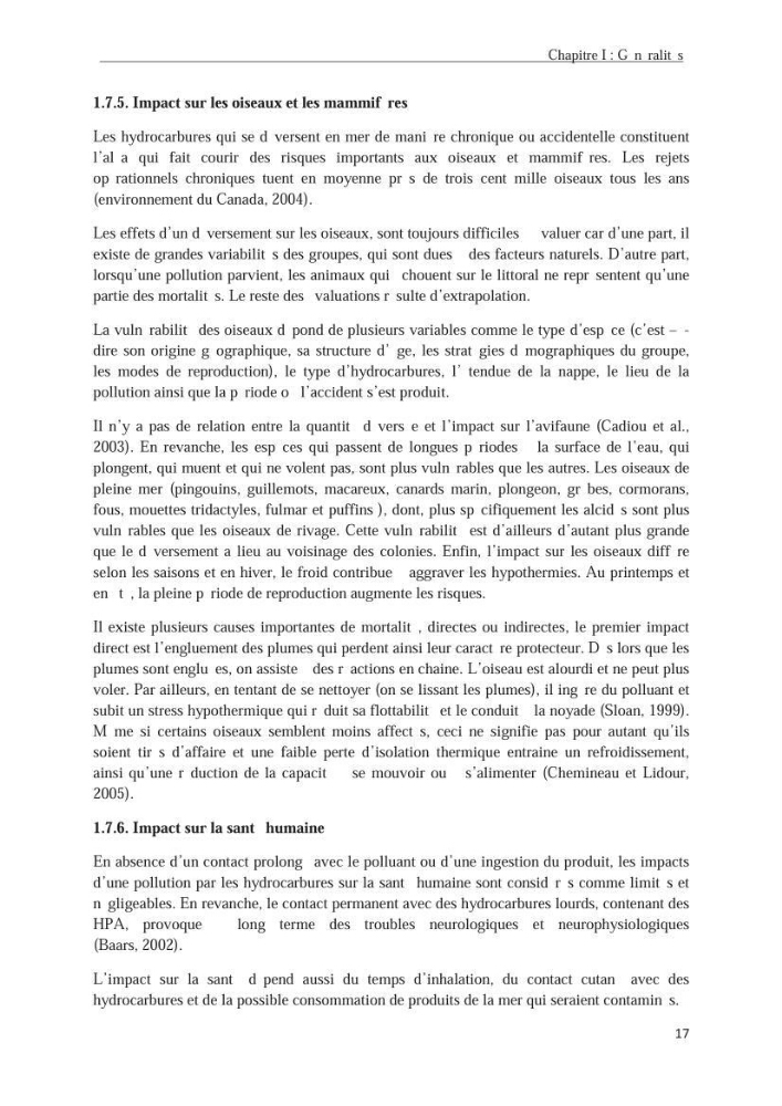 Les hydrocarbures poly aromatiques dans la baie de Bou-Ismail : surveillance et évolution de la contamination en fonction de la profondeur