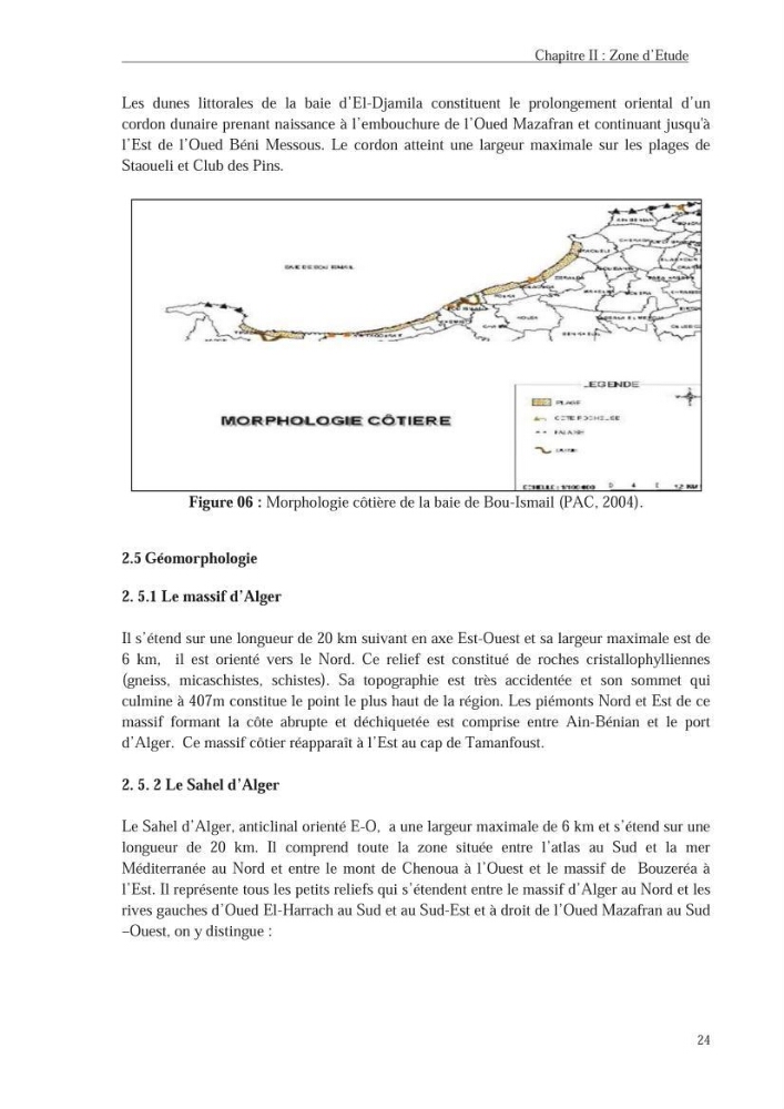 Les hydrocarbures poly aromatiques dans la baie de Bou-Ismail : surveillance et évolution de la contamination en fonction de la profondeur