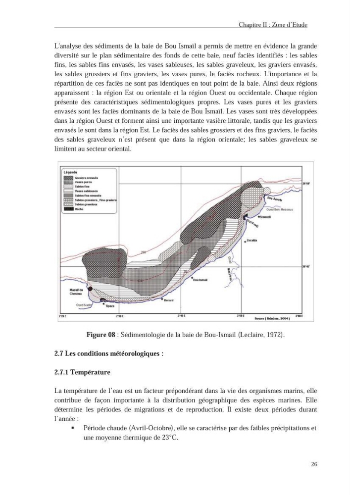 Les hydrocarbures poly aromatiques dans la baie de Bou-Ismail : surveillance et évolution de la contamination en fonction de la profondeur