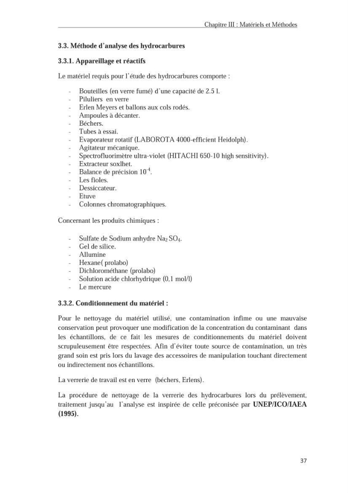 Les hydrocarbures poly aromatiques dans la baie de Bou-Ismail : surveillance et évolution de la contamination en fonction de la profondeur