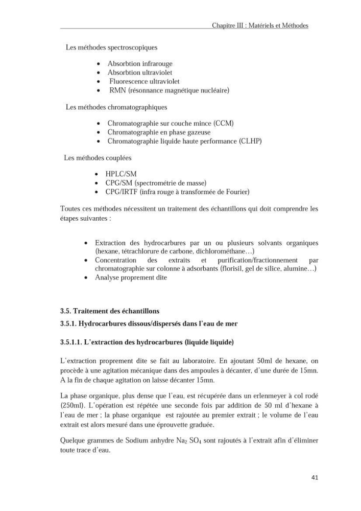 Les hydrocarbures poly aromatiques dans la baie de Bou-Ismail : surveillance et évolution de la contamination en fonction de la profondeur