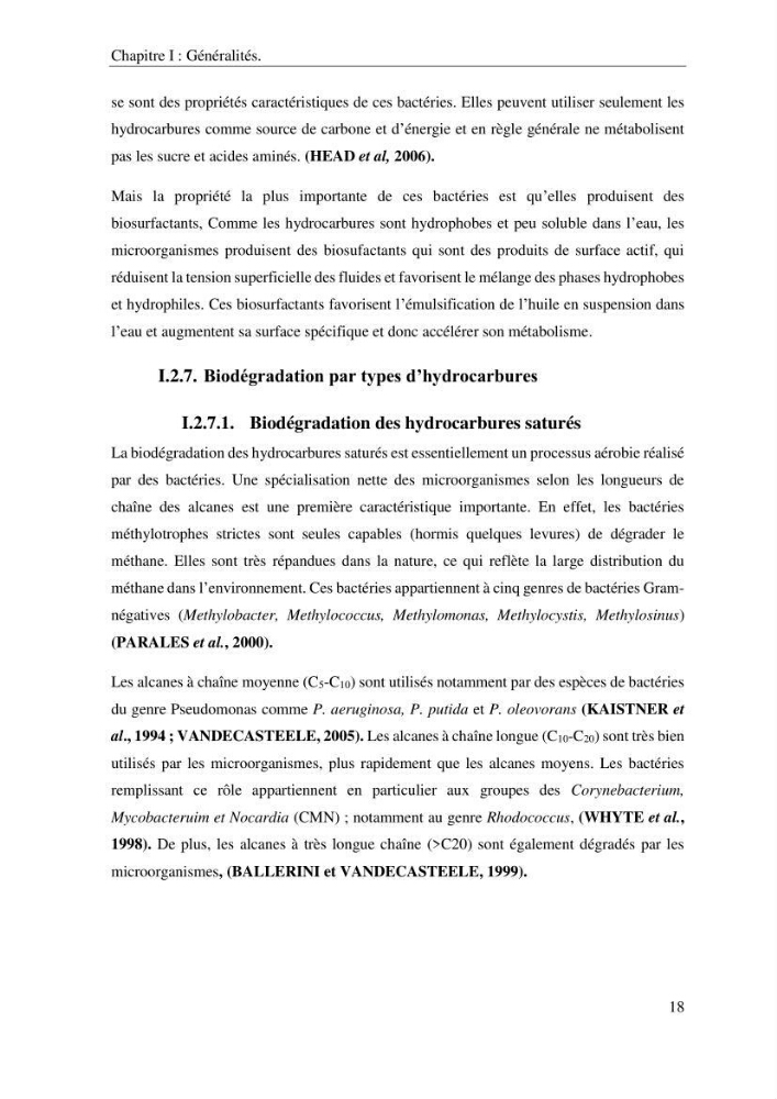 Les effets des paramètres physicochimiques sur l\'activité des bactéries marines hydrocarbonoclastes: