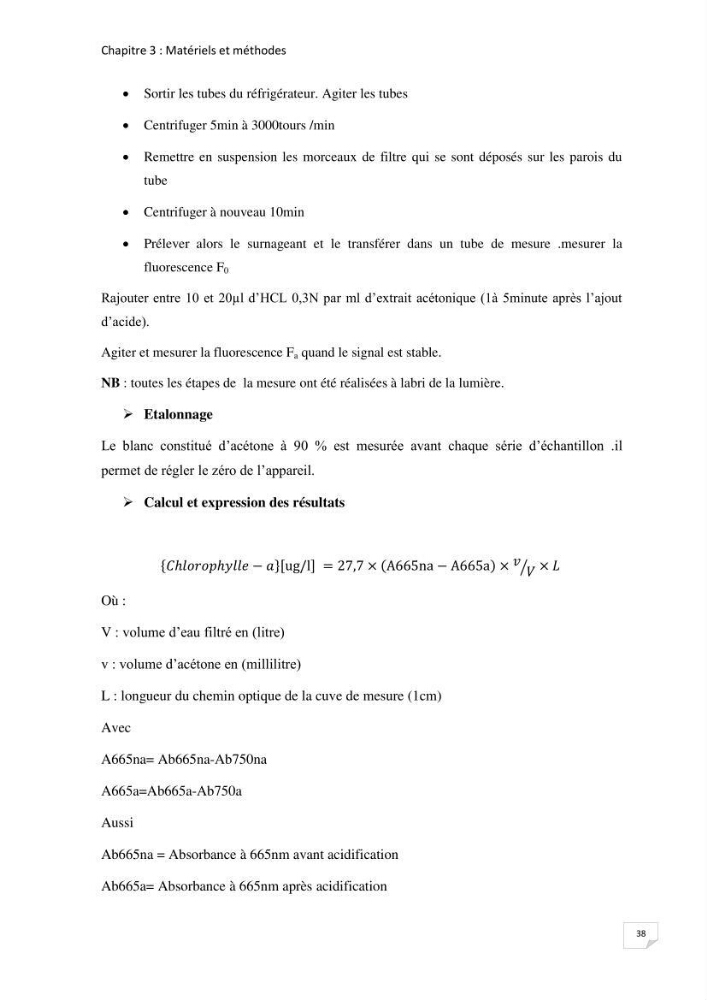 Suivi des paramètres physico-chimique et des sels nutritifs dans la baie de Bou Ismail: