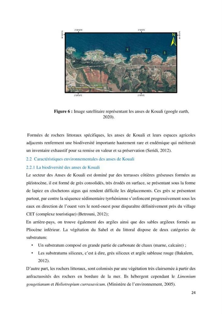 Les défis de gestion des aires marines et côtières protégées: cas d\'étude de Mont Chenoua/Anses de Kouali