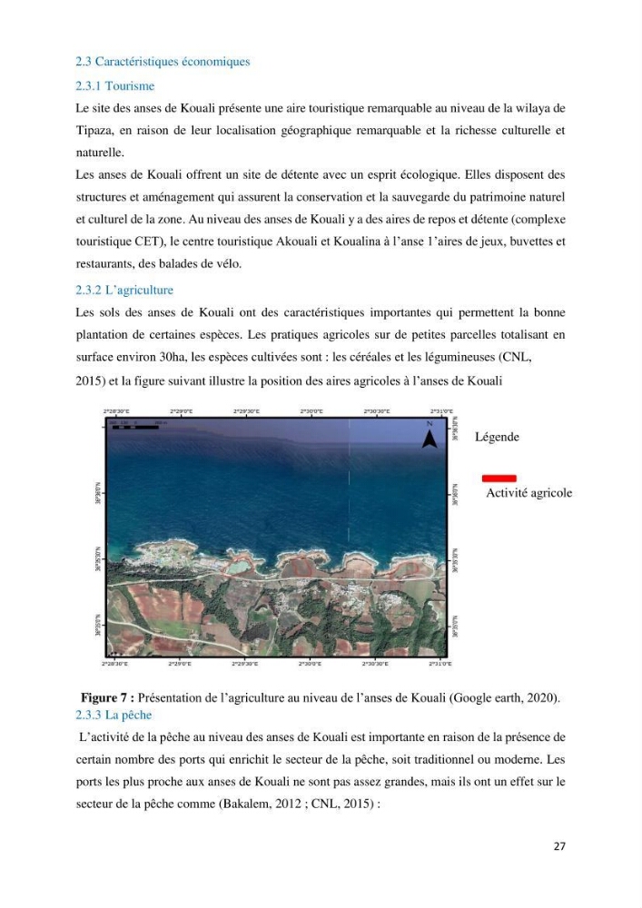 Les défis de gestion des aires marines et côtières protégées: cas d\'étude de Mont Chenoua/Anses de Kouali